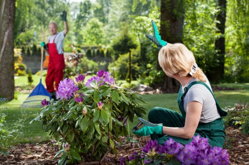 Gardener reviewing a service concern during a complaint process