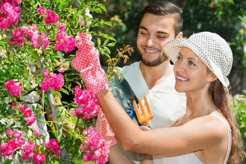 Gardeners Aldgate maintaining a vibrant city garden