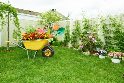 Professional lawn maintenance in Aldgate with green turf